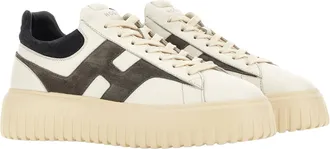 Hogan Nappa Leather with Suede Inserts Sneaker - White