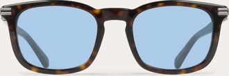 Ferragamo Men Rectangular frame sunglasses Brown