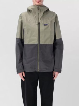 Patagonia boulder hooded rain jacket color block
