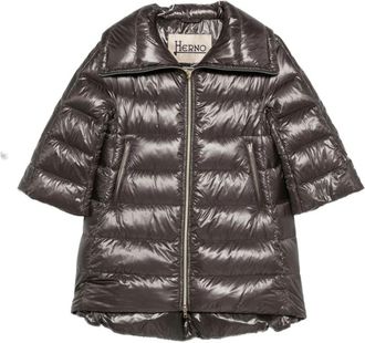 Herno Grijze Midi Donsjas voor Vrouwen - Dames - Winterjassen - Grijs - S - Jassen
