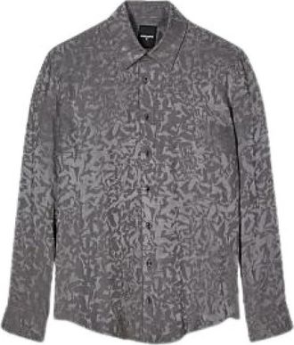 Patrizia Pepe Camicia Radical - Heren - Casual Overhemden - Grijs - 2XL - Overhemden