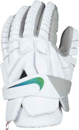 Nike Mens Vapor Premier Lacrosse Gloves in White | VR3F-100