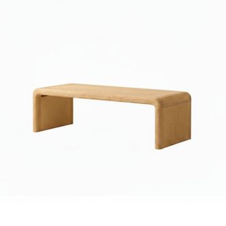 Wabi Home Mesa de centro de madera maciza 110x45cm