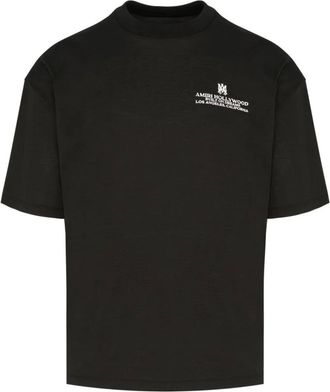 Amiri Tops, Heren, Zwart, L, Katoen, Built On Dreams OS Tee