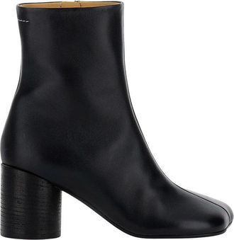Maison Margiela Asymmetrical Toe Leather Ankle Boot