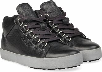 Blackstone Mens Km02 Leather Sneaker Shoe In Black