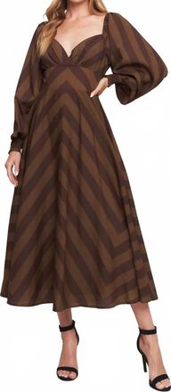 Flying Tomato Muse Dress In Chocolate