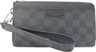 Louis Vuitton Graphite Coated Canvas Long Wallet (Bi-Fold) (Pre-Owned)