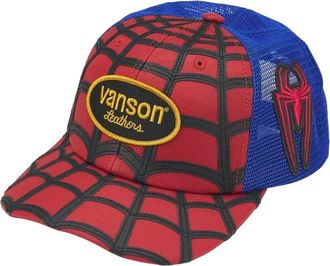 SUPREME x Vanson Leathers SS26 Spider-Man Mesh Back 6-Panel Red SUP-SS26-1046-RED