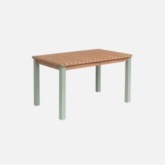 Sweeek Tavolo da giardino rettangolare per bambini in legno, 4 posti