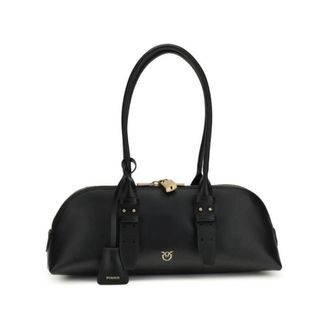 Pinko Bos Taurus Schoudertas - Dames - Schoudertassen - Zwart - ONE Size - Leer - Tassen
