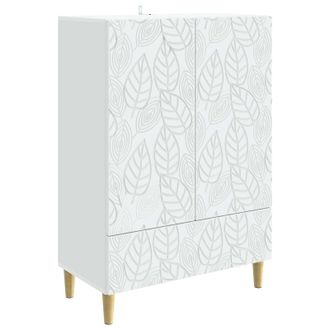 vidaXL Aparador Blanco 66 X 34,5 X 95 Cm Madera De Ingenier&iacute;a Vidaxl