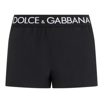 Dolce & Gabbana Ondergoed, Heren, Zwart, M, Polyester, Logo Taille Boxershorts