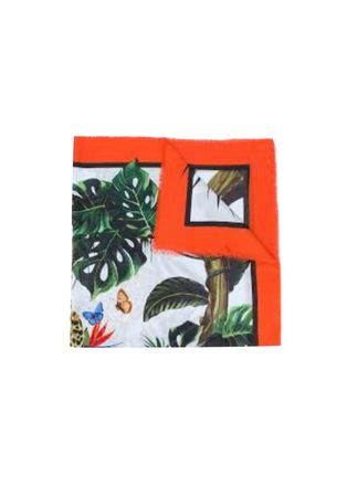 Dolce & Gabbana Jungle Leopard Printed Cashmere Blend Scarf