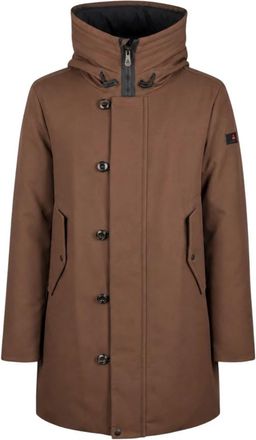 Peuterey Parkas - Heren - Parka Jassen - Bruin - L - Jassen