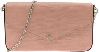 Louis Vuitton Pre-owned Vintage Pochette - Dames - Vintage Schoudertas - Roze - ONE Size - Leer - Vintage