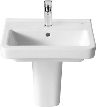 Roca Roca Dama-n Lavabo Fondo 32 Con Semipedestal Blanco - Medida: 50 Cm - Ref: A327788000+a337782000