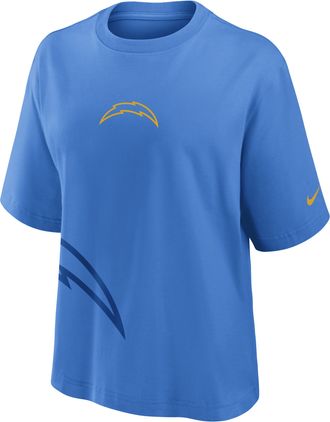 Nike Los Angeles Chargers Boxy Nike Womens NFL T-Shirt in Blue | 01CM48Y97-KK1