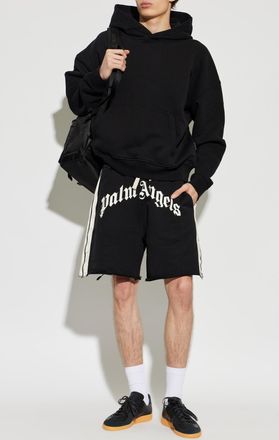 Palm Angels Hoodie, Mens, Black