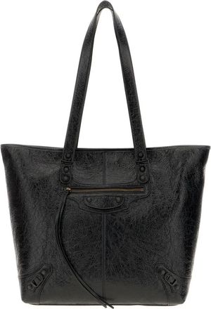 Balenciaga Le City Tote Bag Medium - Heren - Shoppers - Zwart - ONE Size - Katoen - Tassen