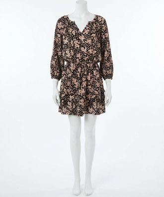 Z Supply Mina Paisley Mini Dress In Black