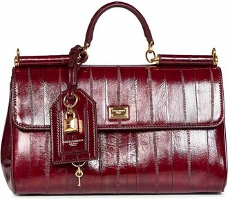 Dolce & Gabbana My Sicily Handtas - Dames - Tassen - Bruin - Maat: ONE Size Zijde