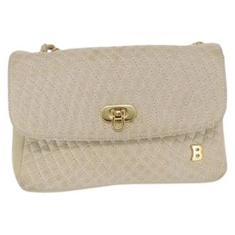 Bally Pre-owned borse di pelle a tracolla - - Pre-owned - Donna - Beige - ONE SIZE