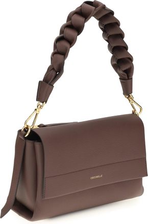 Coccinelle Womens Boheme Shoulder Bag Berry-Wint.rose Calf Leather Bos Taurus Berry/wint.rose