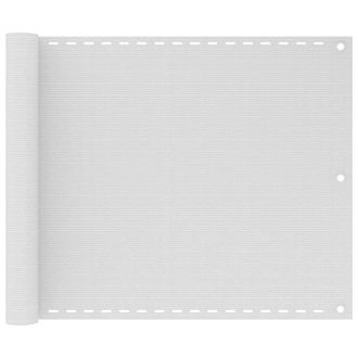 Berkfield Home Balcony Screen HDPE 75x400 cm White
