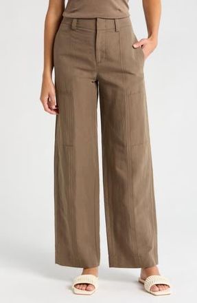 Vince Drop Waist Utility Wide Leg Pants in Valley Smoke at Nordstrom Rack, Size 2