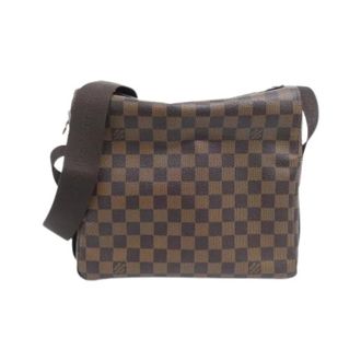 Louis Vuitton Pre-owned Cross Body Bags, male, Brown, Size: ONE SIZE Pre-owned Damier Naviglio Shoulder Bag