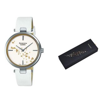 Casio Casio Sheen Analog Watch Sapphire Crystal White SHE-C100L-7AUPFJD