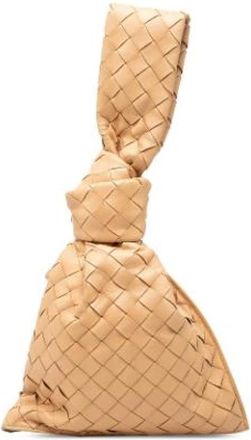 Bottega Veneta Tweedehands leren handtassen - Dames - Vintage Clutch - Beige - ONE Size - Vintage