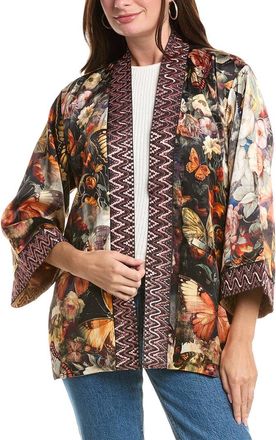 Johnny Was Merhawi Reversible Silk-Blend Kimono