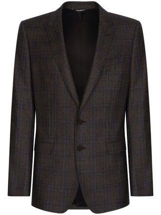 Dolce & Gabbana Prince of Wales check pattern blazer - Grey