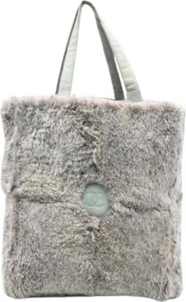 Chanel Pre-owned Tote Bags, female, Gray, Size: ONE SIZE Pre-owned Vintage Tote Bag