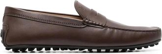 Tod's Tods, Loafers, male, Brown, Size: 7 US Moccasin Shoes in Blue Suede