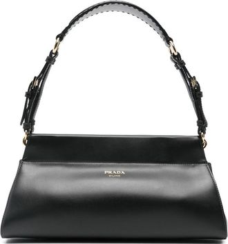 Prada Medium Encha&icirc;n&eacute; Leather Shoulder Bag