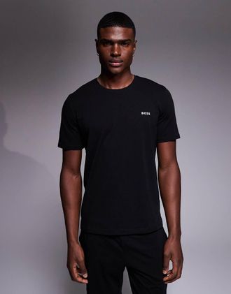 Boss Orange by Hugo Boss BOSS Bodywear - T-shirt nera da casa in coordinato-Nero