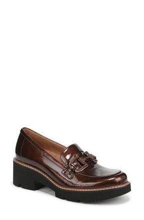 Naturalizer Corrine Bit Loafer in Brown Patent Faux Leather at Nordstrom Rack, Size 7.5