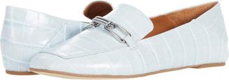 Franco Sarto Tamra H5414L3-400 Loafers Womens Blue Croco Embossed HTAT1209