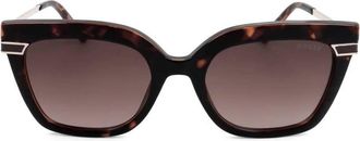 Guess Brown Gradient Butterfly Ladies Sunglasses GF00015 52F 51