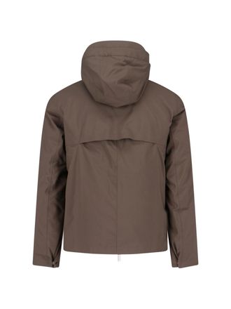 K-Way Padded Hooded Jacket - Brown