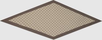 Gucci Printed Silk Twill Diamond Scarf, Beige, Silk