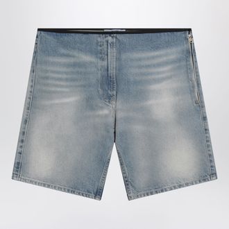 Prada Shorts blu effetto slavato