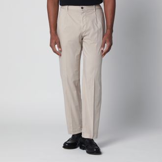 Santaniello Beige trousers in cotton blend