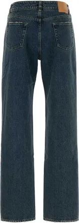 Magda Butrym Mid-Rise Straight-Leg Jeans - Blue