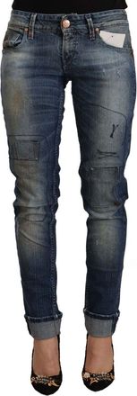 Acht Womens Jeans Pan71826 - Blue Cotton - Size 26 (Waist)