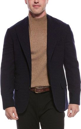 Brunello Cucinelli Navy Wool Tailored Blazer, Brand Size 50 (US Size 40)