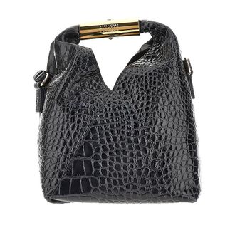 Maison Margiela Small Japanese croco embossed leather bag Woman One Size